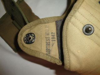 WWII US ARMY,  MARINE CORPS WEB BELT,  CANTEEN,  CUP,  HOLDER,  FLASHLIGHT,  POUCH 5