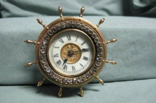 Vintage Ansonia Clock Shape Of Ship 