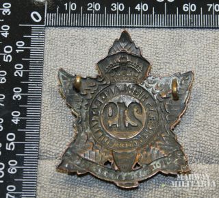 WW1 CEF 219th Battalion,  Nova Scotia Highlanders Cap Badge (17424) 2