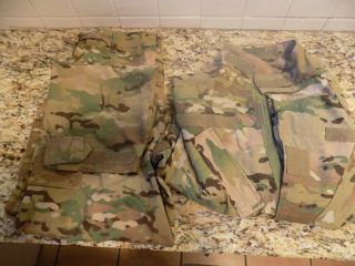 Us Army Combat Aircrew Flight Suit Coat Trousers Multicam Ocp Med Reg Euc