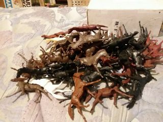 1960s Marx Giant Fort Apache Playset Long Coats Cavalry 44.  With 44 horses 8