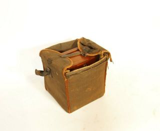 Ca.  1885 English 1/4 Plate Wood Tailboard Camera w/Case & W.  W.  Rouch & Co.  Lens 12