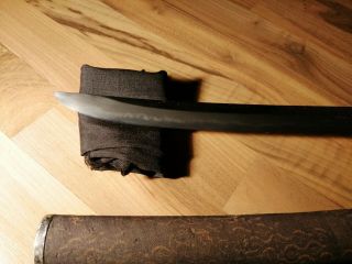 BIG NAGINATA Wakizashi EDO Samurai Sword Katana Arrow Japanees Edo Hamon Hada 10