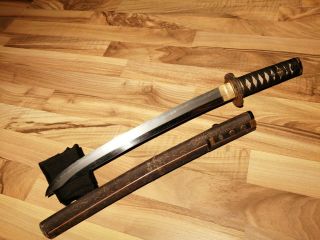 BIG NAGINATA Wakizashi EDO Samurai Sword Katana Arrow Japanees Edo Hamon Hada 3