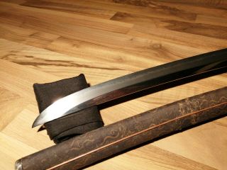 BIG NAGINATA Wakizashi EDO Samurai Sword Katana Arrow Japanees Edo Hamon Hada 5