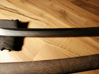 BIG NAGINATA Wakizashi EDO Samurai Sword Katana Arrow Japanees Edo Hamon Hada 9