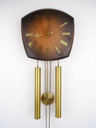 Junghans Vintage Design Mid Century Retro Wall Clock (kienzle Mauthe Hermle Era)