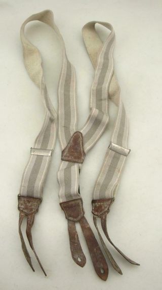 Ww2 Wwii Era German Army Trousers Pants Suspenders Braces 1