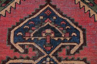 Antique Geometric EVENLY WORN Old Bakhtiari Persian Area Rug Oriental Wool 4 ' x7 ' 12