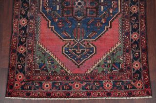 Antique Geometric EVENLY WORN Old Bakhtiari Persian Area Rug Oriental Wool 4 ' x7 ' 5