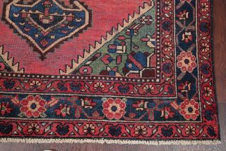 Antique Geometric EVENLY WORN Old Bakhtiari Persian Area Rug Oriental Wool 4 ' x7 ' 6