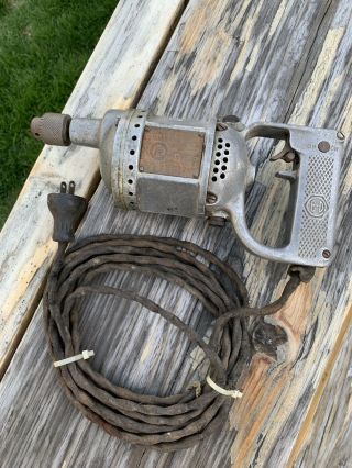 Antique 1917 Black & Decker Electric Drill Still