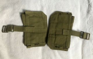 Two 2 Lee Enfield Ammo Pouch 1950s.  303 British SMLE SHTLE No.  4 Mk1 5