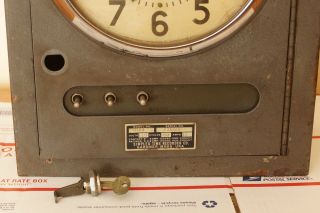 Vintage Industrial Simplex Time Recorder Model R83 2