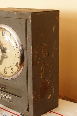 Vintage Industrial Simplex Time Recorder Model R83 8