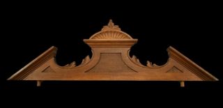 Long Carved Wood Ornate Pediment Crest Cornice Above Door Decor Cupboard