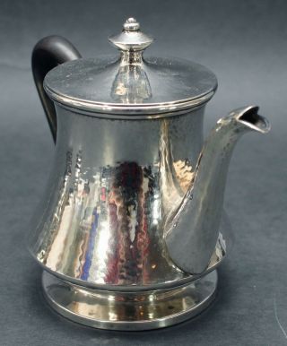 Sm Antique GROGAN Arts & Crafts Sterling Silver Stackable Teapot Sugar & Creamer 6