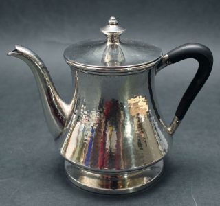 Sm Antique GROGAN Arts & Crafts Sterling Silver Stackable Teapot Sugar & Creamer 7