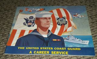 1954 Coast Guard Booklet Cg - 153 " The United States Coast Guard: A Career Service