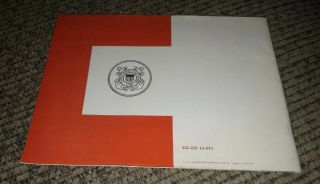 1954 Coast Guard Booklet CG - 153 