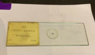 Antique Microscope Slide J B Dancer Microphotograph microdot early photography 4 3
