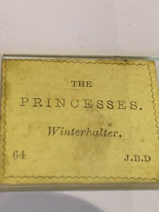 Antique Microscope Slide J B Dancer Microphotograph microdot early photography 4 5