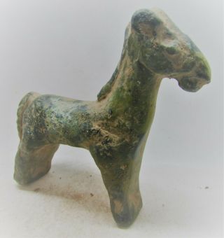 Scarce Circa 100bce Ancient Celtic Bronze Horse Statuette