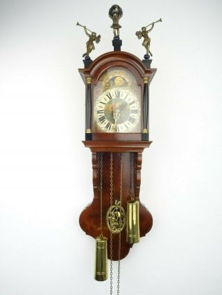 Warmink Wuba Vintage Dutch Schippertje Friesian Wall Clock Holland (zaanse Era)