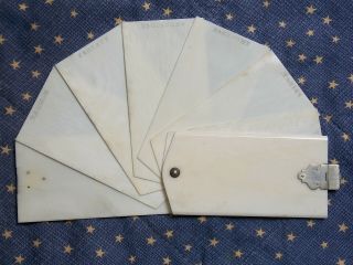 Civil War Officer ' s bone pocket diary,  notebook or calendar planner. 3