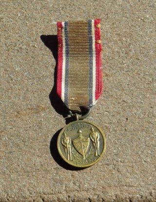 Ww1 Usn Us Navy Military Cuban Pacification Campaign Medal Miniature Mini
