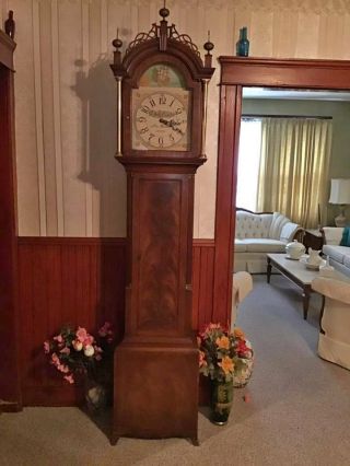 Walter Cornell Newport Ri Grandfather Clock Treasure House Colonial Mfg.  Zeeland