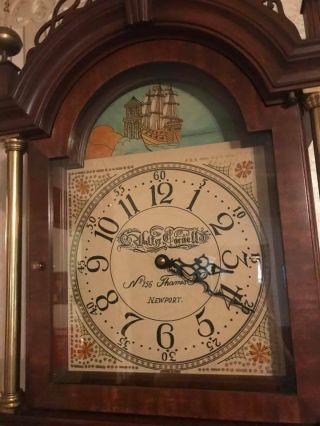 Walter Cornell Newport RI Grandfather Clock Treasure House Colonial Mfg.  Zeeland 2