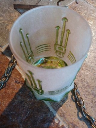 Arts & Crafts/mission Brass chandelier,  light fixture,  antique,  sconce,  lamp 8 9