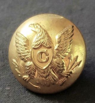 Civil War Era Us Union Cavalry Brass Uniform Button Scovill Mfg Co 7/8 "