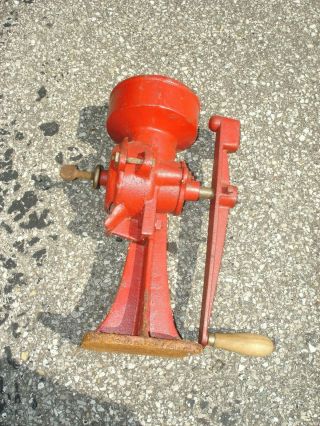 Vtg C.  S.  Bell Cast Iron Hand Crank Grain Wheat Corn Coffee Grist Mill Grinder 5