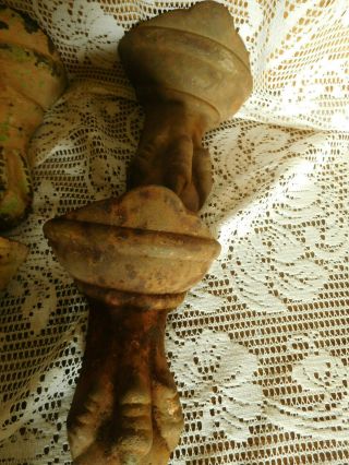 4 Antique Bathtub Bath Tub Claw Foot Cast Iron Legs - 3