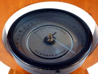 A Good Wood & Brass Tangential Galvanometer by Philip Harris Birmingham 3