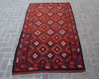 Area Rug,  Vintage Rug,  Turkish Kilim Rug,  7.  9 X 4.  7 Feet,  Vegetable Dye Kilim