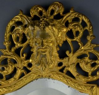 c1880 GOLD GILT BRONZE BACCHUS FIGURAL CHANDELIER CANDLE WALL SCONCE 4