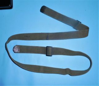 Canadian Army Fn C1 Rifle Sling - Early Pattern With Metal Buckles