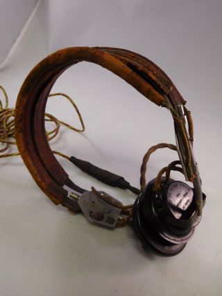 Wwii Utah Chicago Signal Corps Us Army Military Receiver Headset Headphones