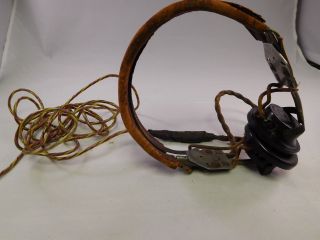 WWII Utah Chicago Signal Corps US Army Military Receiver Headset Headphones 2