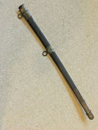 Antique Civil War Dug Relic - Officers Sword Scabbard