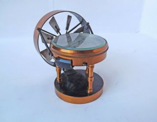 Vintage Air Meter J.  Casartelli & Son 1896 Victorian Scientific Equipment