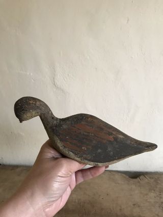 Folky Old Antique Hand Painted Wooden Shorebird Lure Decoy AAFA 2 2