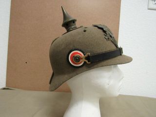 WWI German Spiked Helmet no guts 4