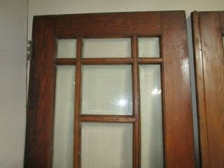 Beveled Glass Estate Find French Wood Door Architectural Vintage 32 x 79 1/2 Ea. 11