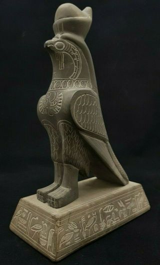 Ancient Egyptian Antiquities Statue Of God Horus Egypt Antique Bazalt Stone Bc