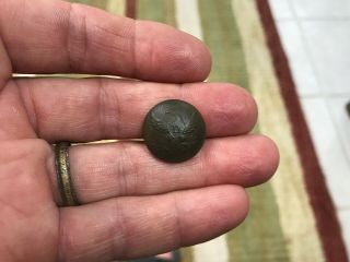 Dug Eagle D Coat Dragoon Button Early Scovills Waterbury Backmark 4