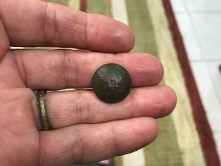 Dug Eagle D Coat Dragoon Button Early Scovills Waterbury Backmark 6